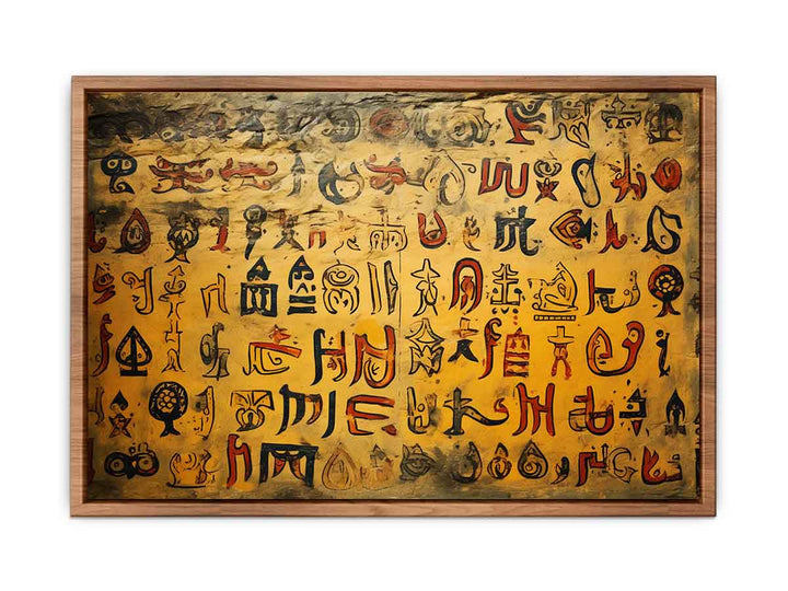 Ancient Scripts Poster  Painting