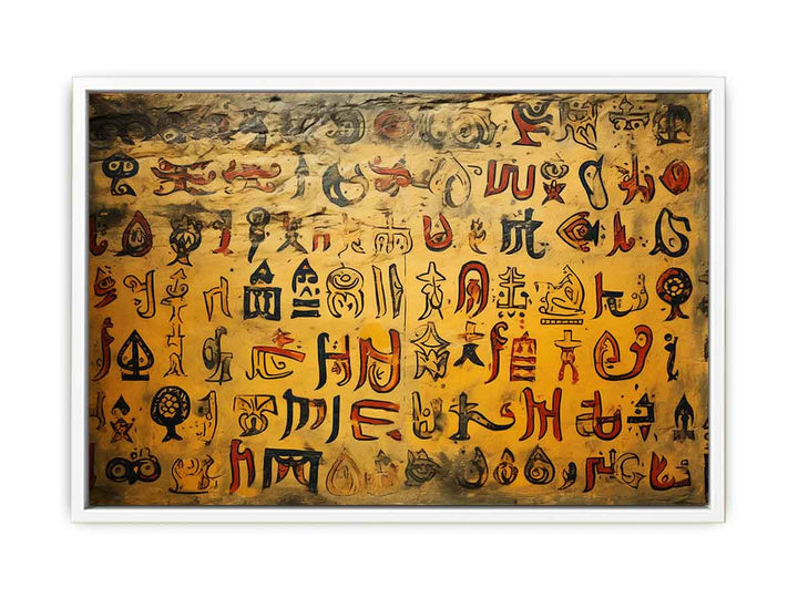 Ancient Scripts Poster  Painting