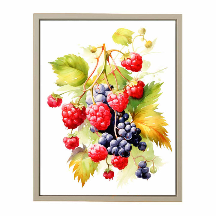 Berries Painting framed Print