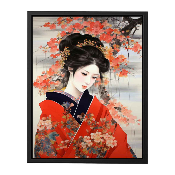 Beautyful Japanese Women  canvas Print