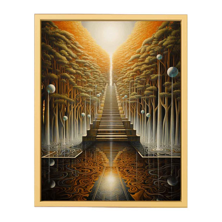 Illusion Painting framed Print