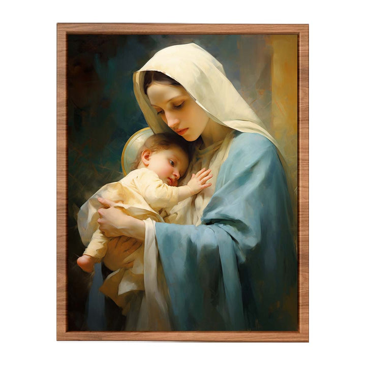 Mother Mary and Jesus art  Painting