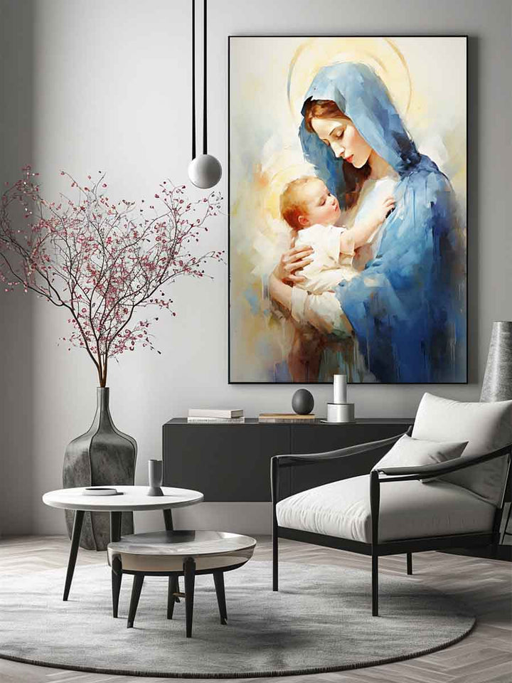 Virgin Mary Painting Art Print