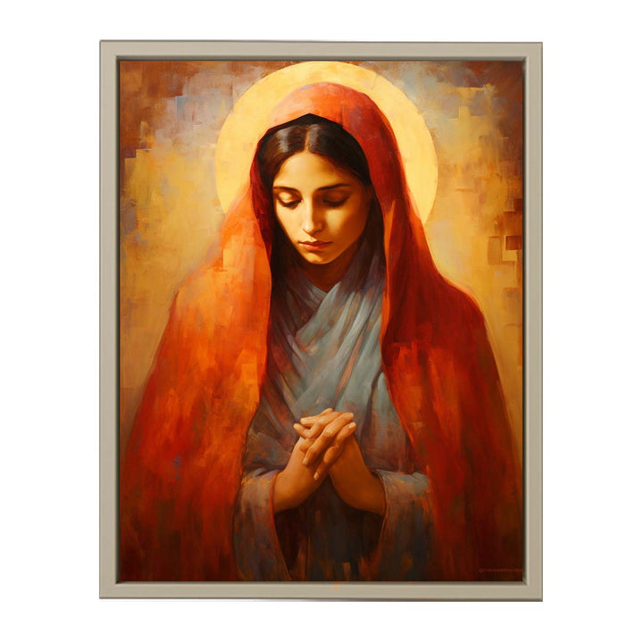 Virgin Mary Pain framed Print