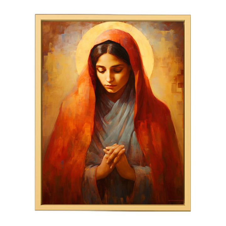 Virgin Mary Pain framed Print