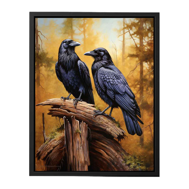 Ravens Painting  canvas Print