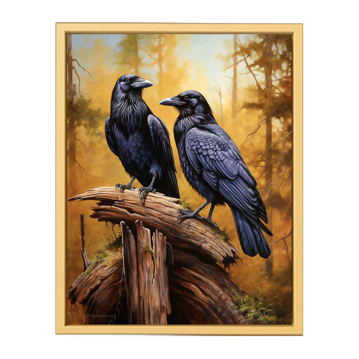 Ravens Painting framed Print