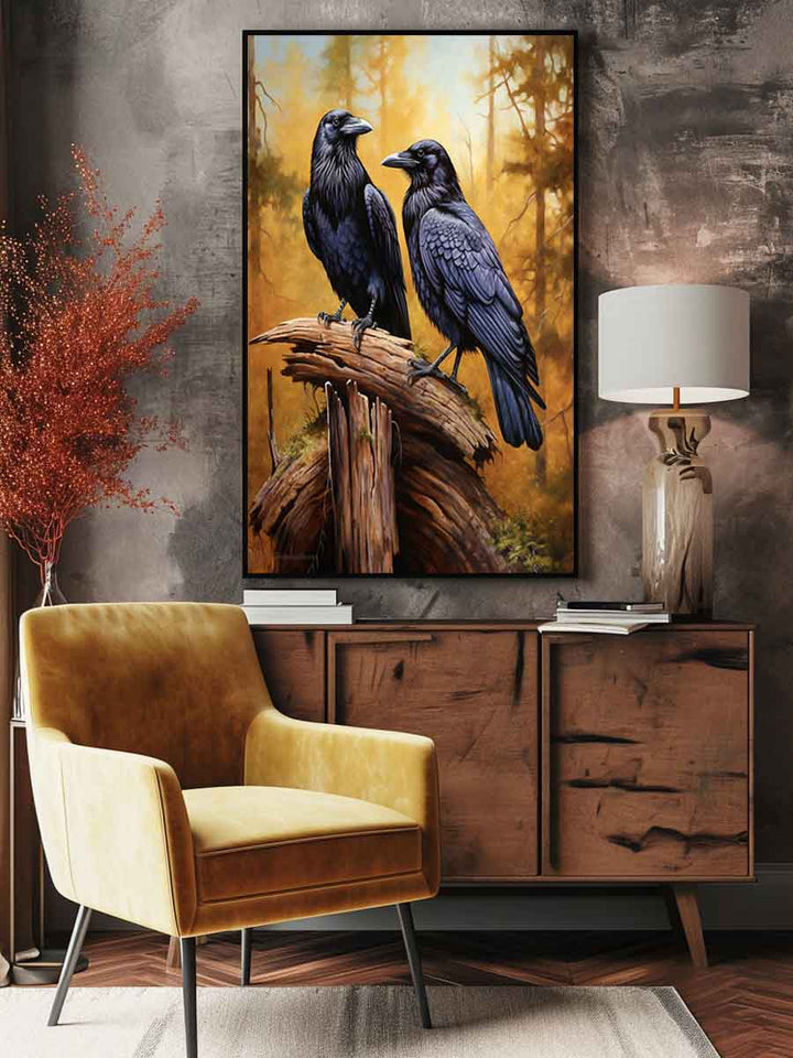 Ravens Painting Art Print