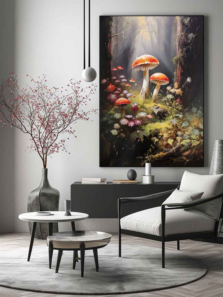 Mushroom Painting Art Print