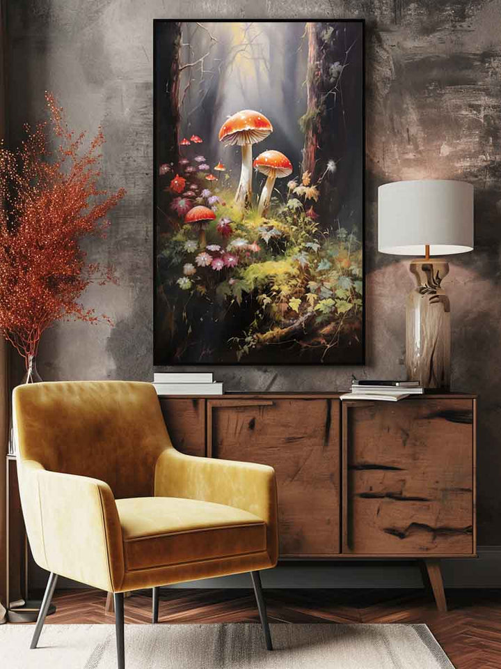 Mushroom Painting Art Print