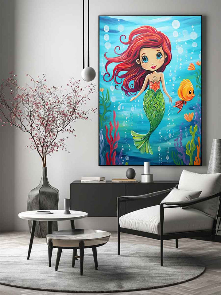 Mermaid Painting Art Print