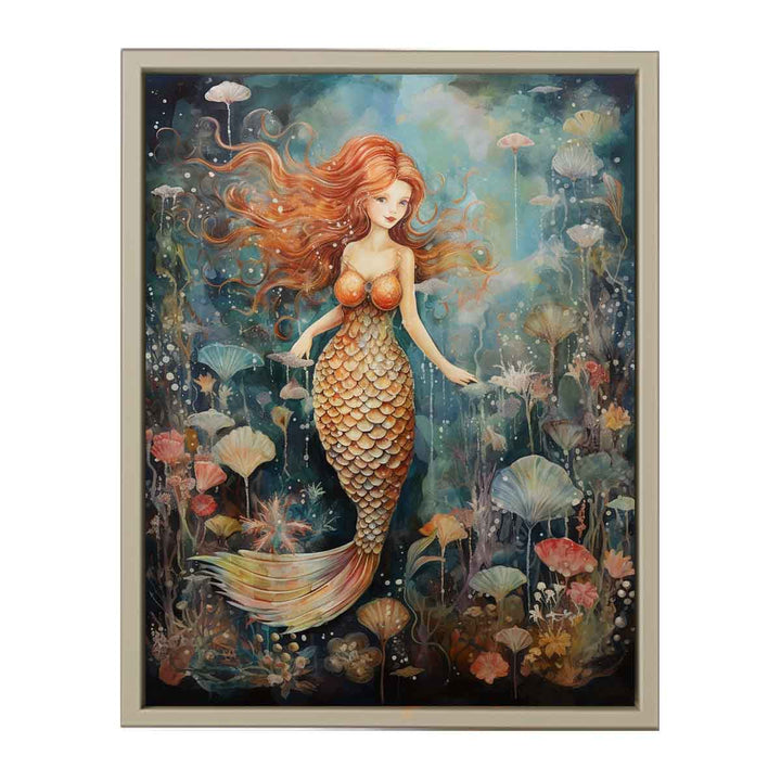 Mermaid Art framed Print