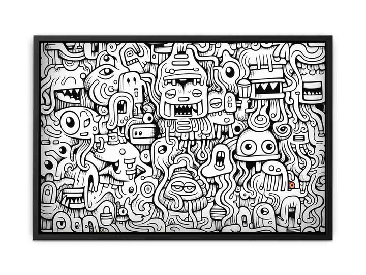 Doodle Art   canvas Print