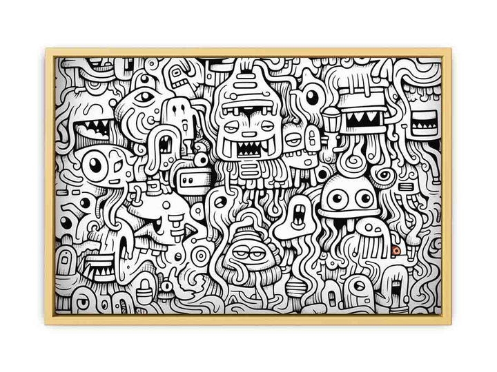 Doodle Art  framed Print