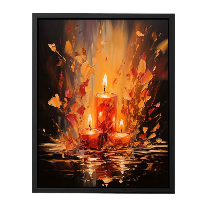 Candle Paintings  canvas Print