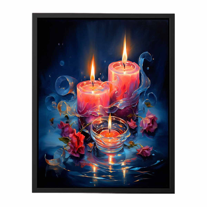 Candle Artwork  canvas Print