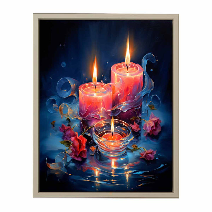 Candle Artwork framed Print