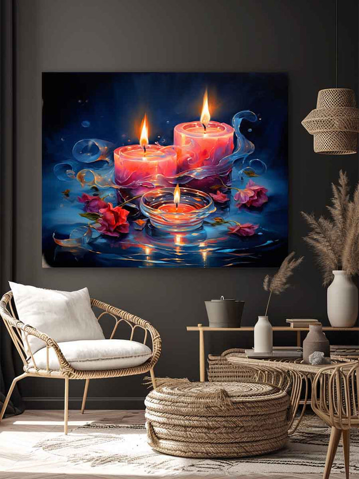 Candle Artwork Art Print