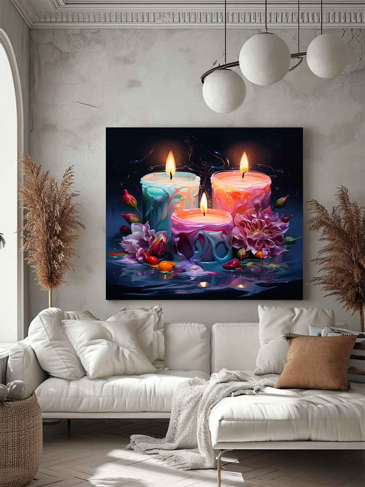 Beautiful Candle Artwork Art Print