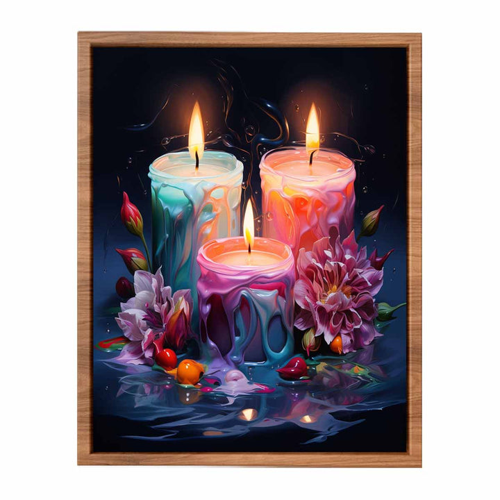 Beautiful Candle Artwork  Painting