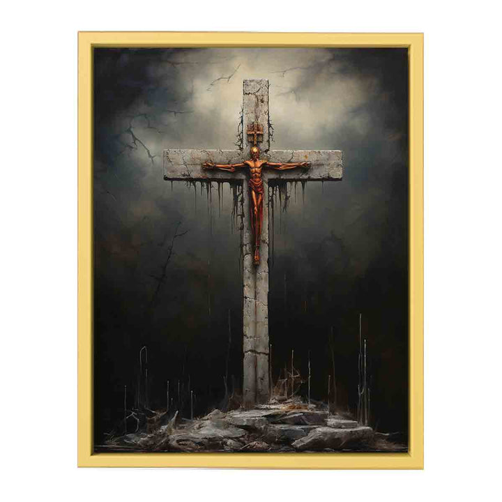 Jesus Cross framed Print