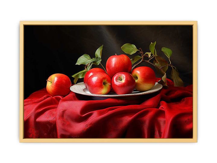 Apple Still,Life,Painting framed Print