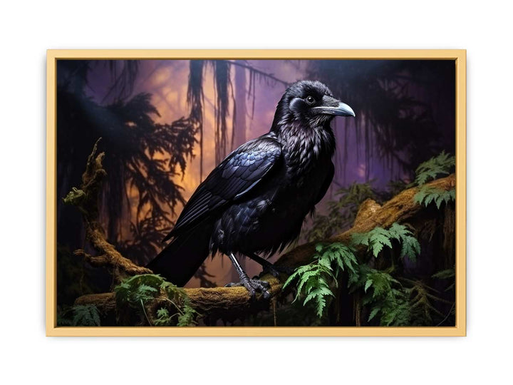 Beautiful Ravens Painting framed Print