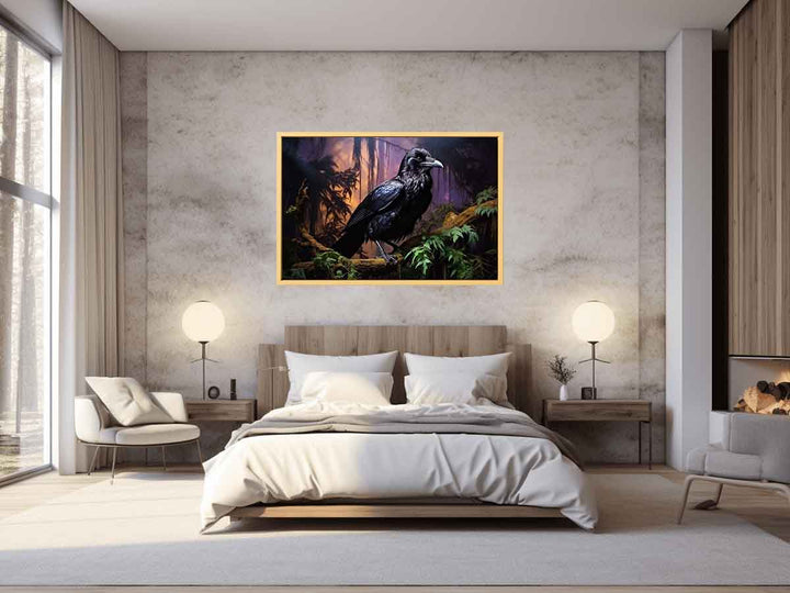 Beautiful Ravens Painting Art Print