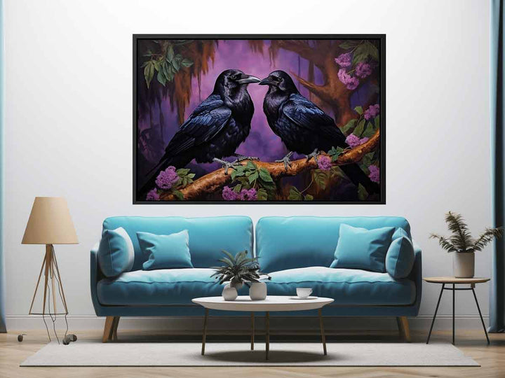 Ravens Painting In Jungle Art Print