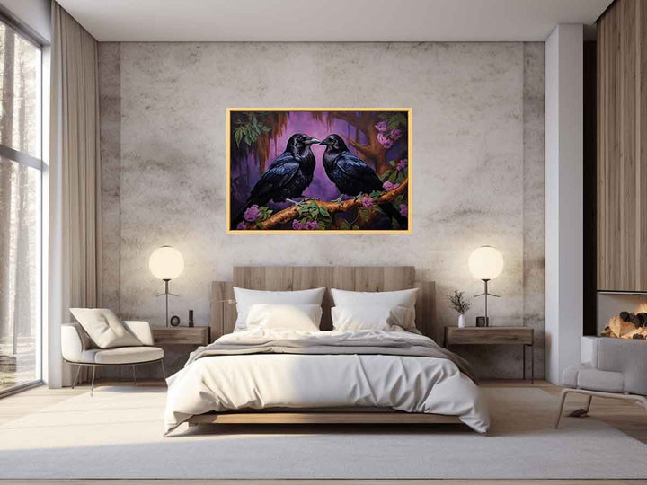 Ravens Painting In Jungle Art Print