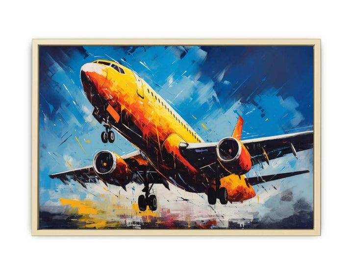 Airplane Painting framed Print