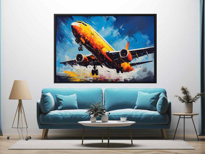 Airplane Painting Art Print