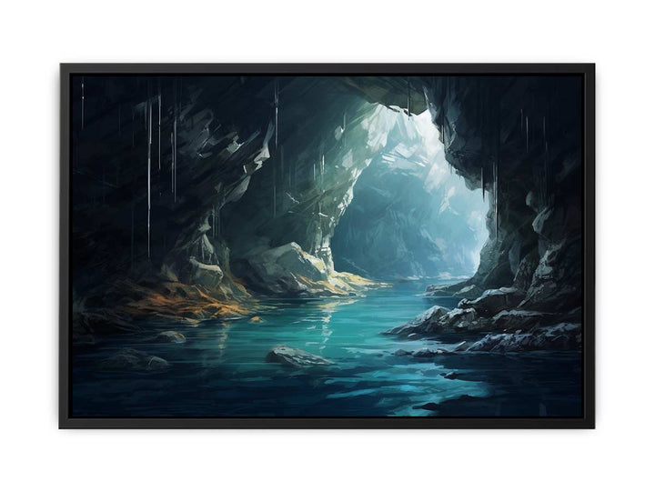 Cave In The Ocean Art  canvas Print