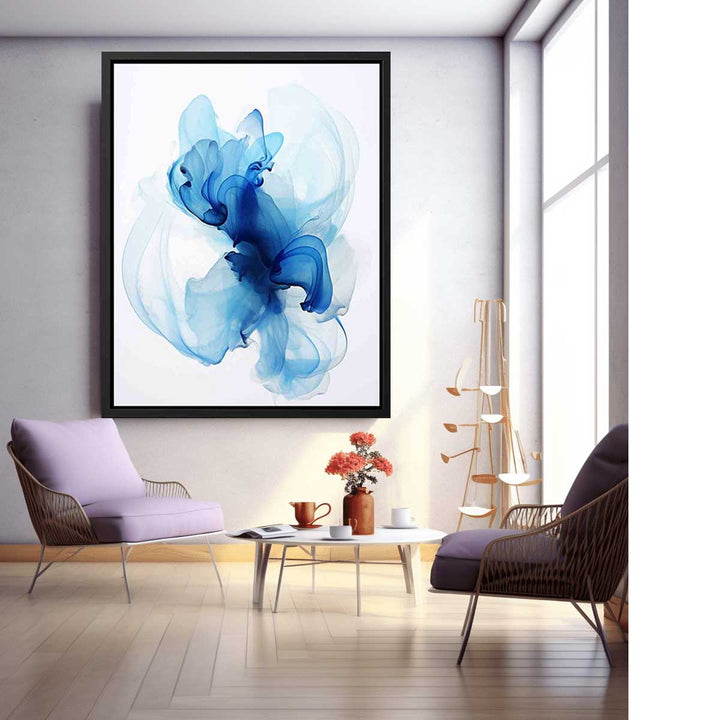 High End Abstract Blue Art Print