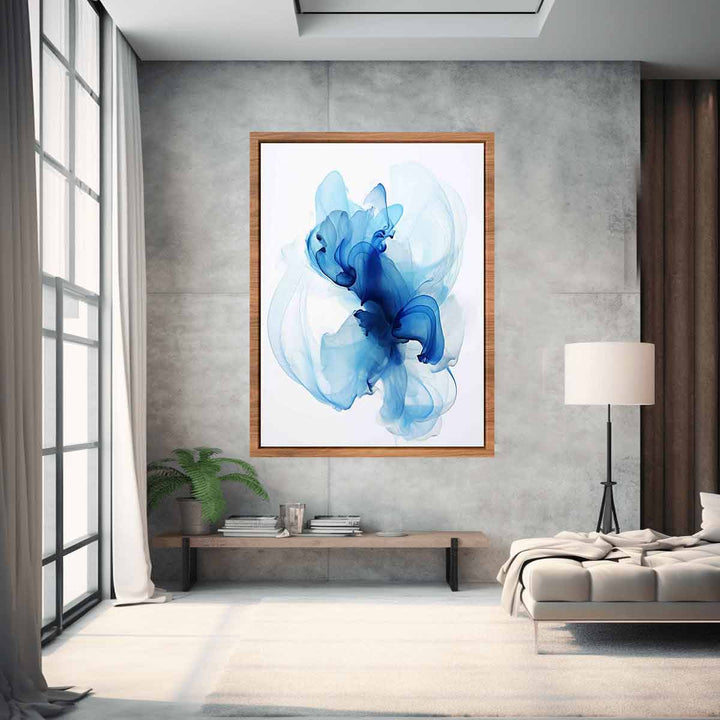 High End Abstract Blue Art Print