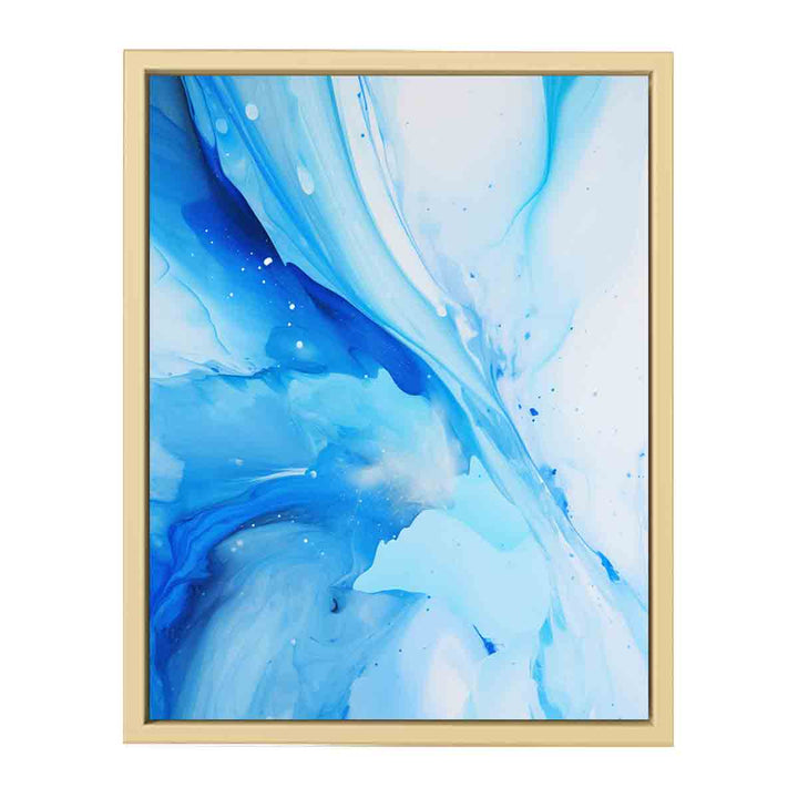 Abstract Art Blue framed Print