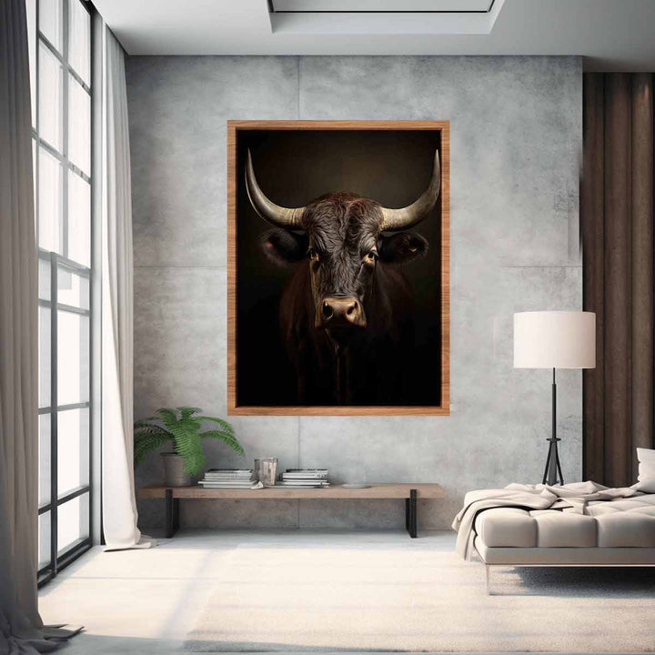 Bull Portrait Art Print