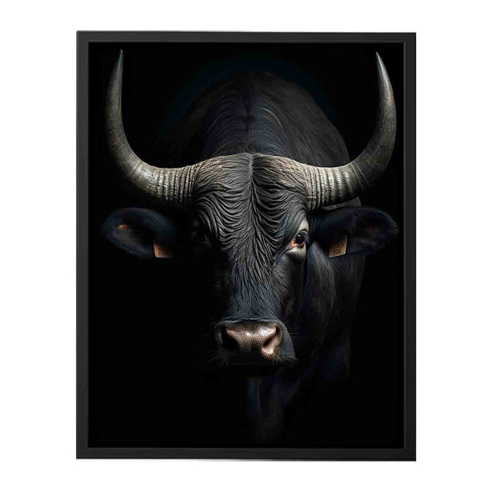 Bull Portrait Framed Print  canvas Print