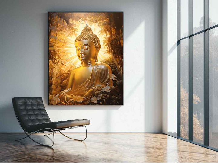 Buddha Gold Art Print