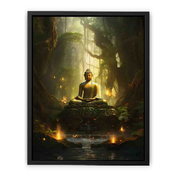 Buddha Meditation Painting  canvas Print