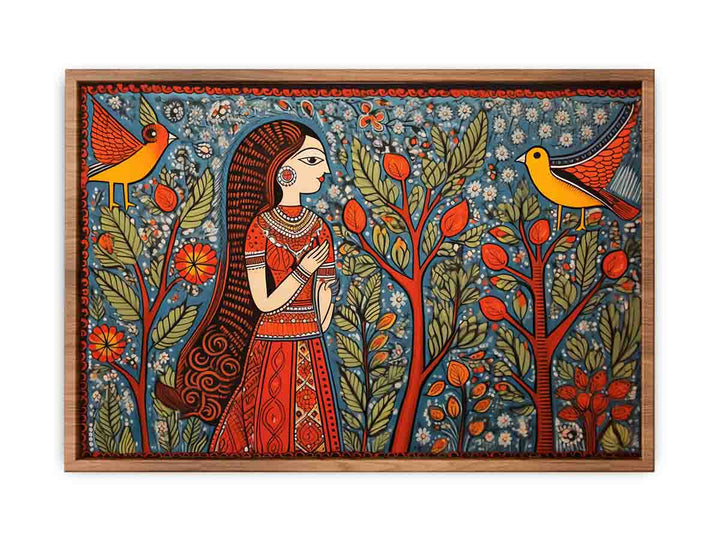 Madhubani Brids Painting  