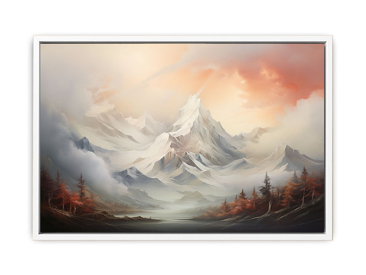 White Mountian Print  Painting