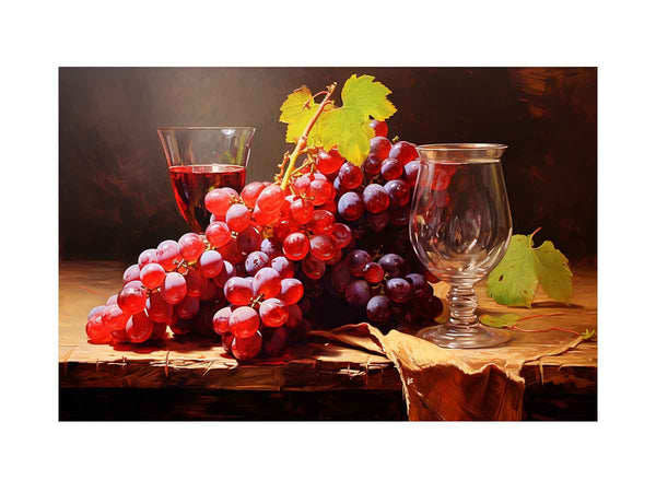 Grapes Still Life Painting