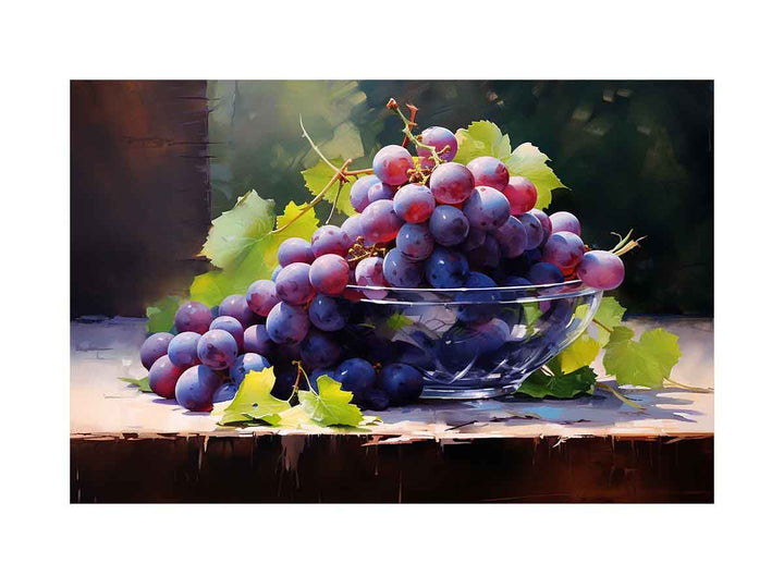 Black Grapes Painting