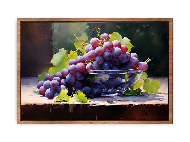 Black Grapes Painting 