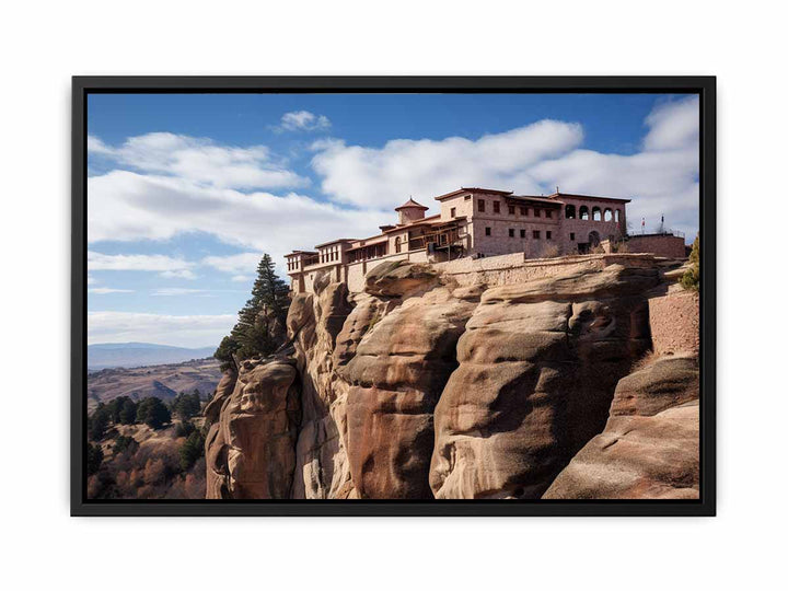 Meteoron Monastery Print  canvas Print