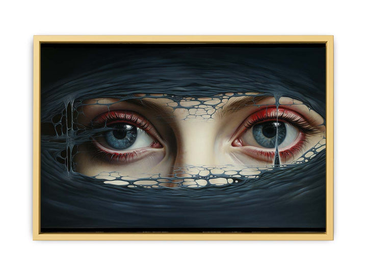 Deep Eye Illusion Painting framed Print