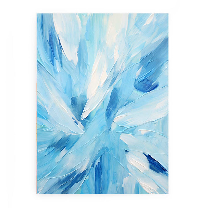 Blue And White Abstract Painting