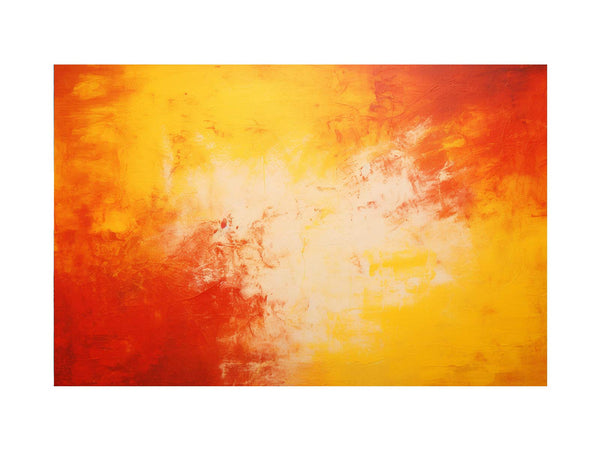 Red Yellow Art Painting 