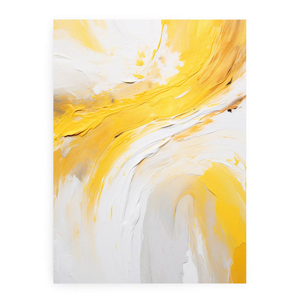 Yellow Knife Abstract Art Painting